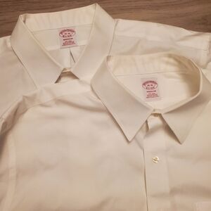 LOT OF 2 Brooks Brothers Madison Shirts Button Down 18-36 Non Iron Supima Ls